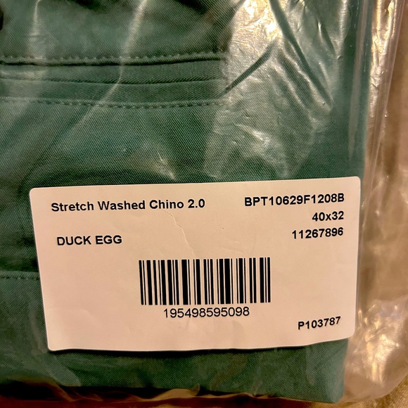 Bonobos Stretch Washed Chinos Duck Egg - Picture 1 of 4